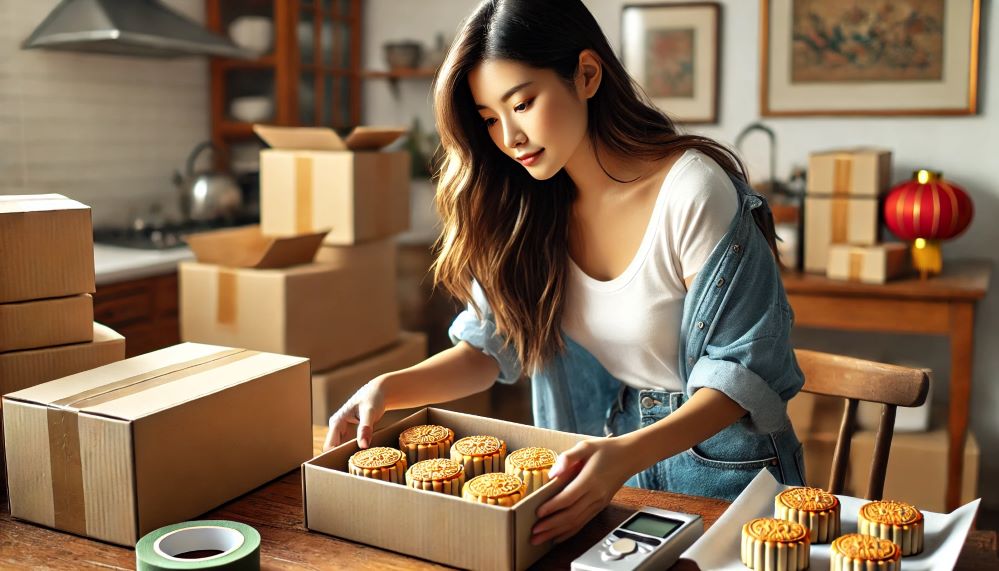 中秋月饼远寄韩国：红旗速运帮你实现家人团圆