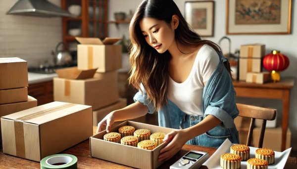 中秋月饼远寄韩国：红旗速运帮你实现家人团圆